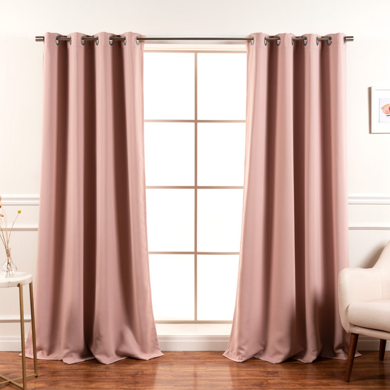 Schaeffer Blackout Sliding Panel Pair, 52" W x 84" L, Biscuit