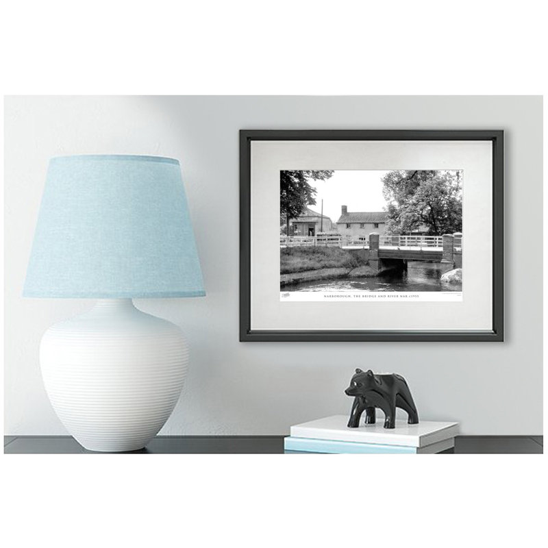Narborough, The Bridge And River Nar C1955 by Francis Frith - Single Picture Frame Print, 60cm H x 80cm W x 2.3cm D