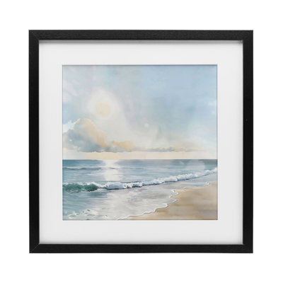 «Blue Seascape Overhead Cloud», reproduction encadrée sous verre, design by Creative Studio