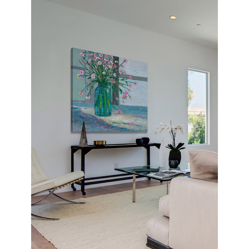 24" x 24" Multicolor Floral Arrangement on Canvas