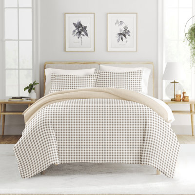 Patterned Ultra Soft 3 Piece Duvet Cover Set - Serenity