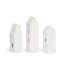 Ceramic LED Lighted Townhouses, Set of 3