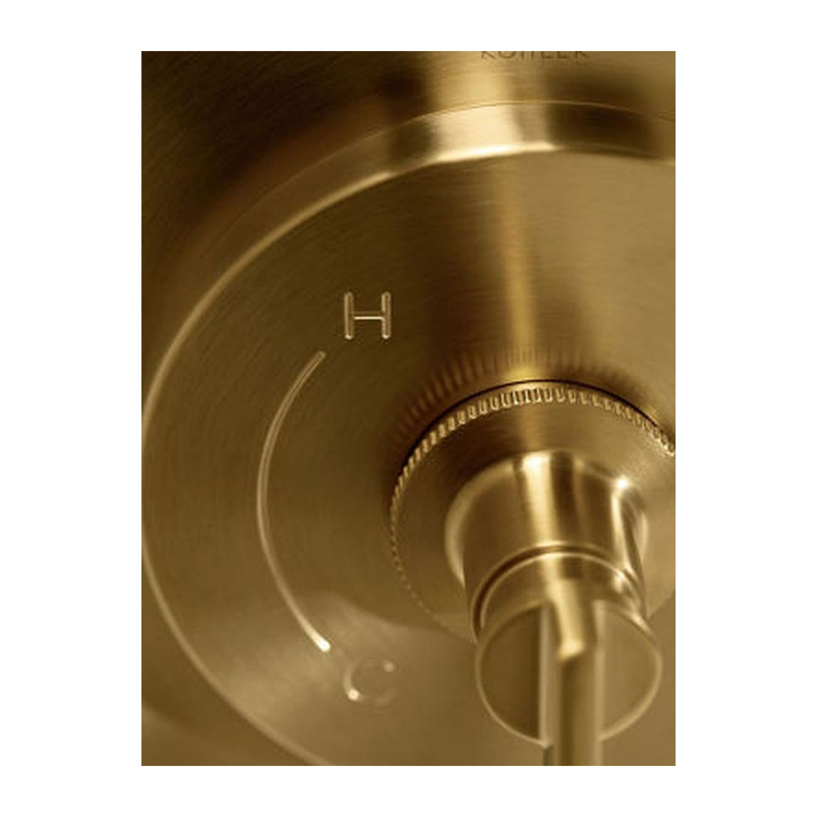 Castia by Studio McGee Rite-Temp Valve Trim with Push-Button Diverter, Vibrant Brushed Moderne Brass