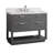Allie 42" Single Bathroom Vanity with Carrara Marble Top-2056542057-2140940818-2056542061