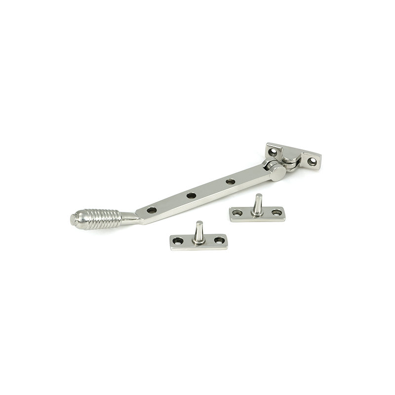 Reeded SS (316) Stay, Polished Marine SS (316), 24.9cm H x 1.6cm W x 0.9cm D