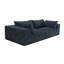 2 sièges bleus avec coussins de luxe en plumes, tissu doux, support en éponge, conception modulaire, compression élevée, profondeur de produit de 80,56 po, largeur de 39,93 po, hauteur de 23,68 po, poids de 103,42 lb, plaisir confortable