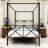 Full Black Metal Platform Bed With Canopy Frame. Strong & Reliable Structure. Quiet Sleeping Area. Generous Under Storage. Easy Assembly At Home. 12 . Carries 400 - 600Lbs
