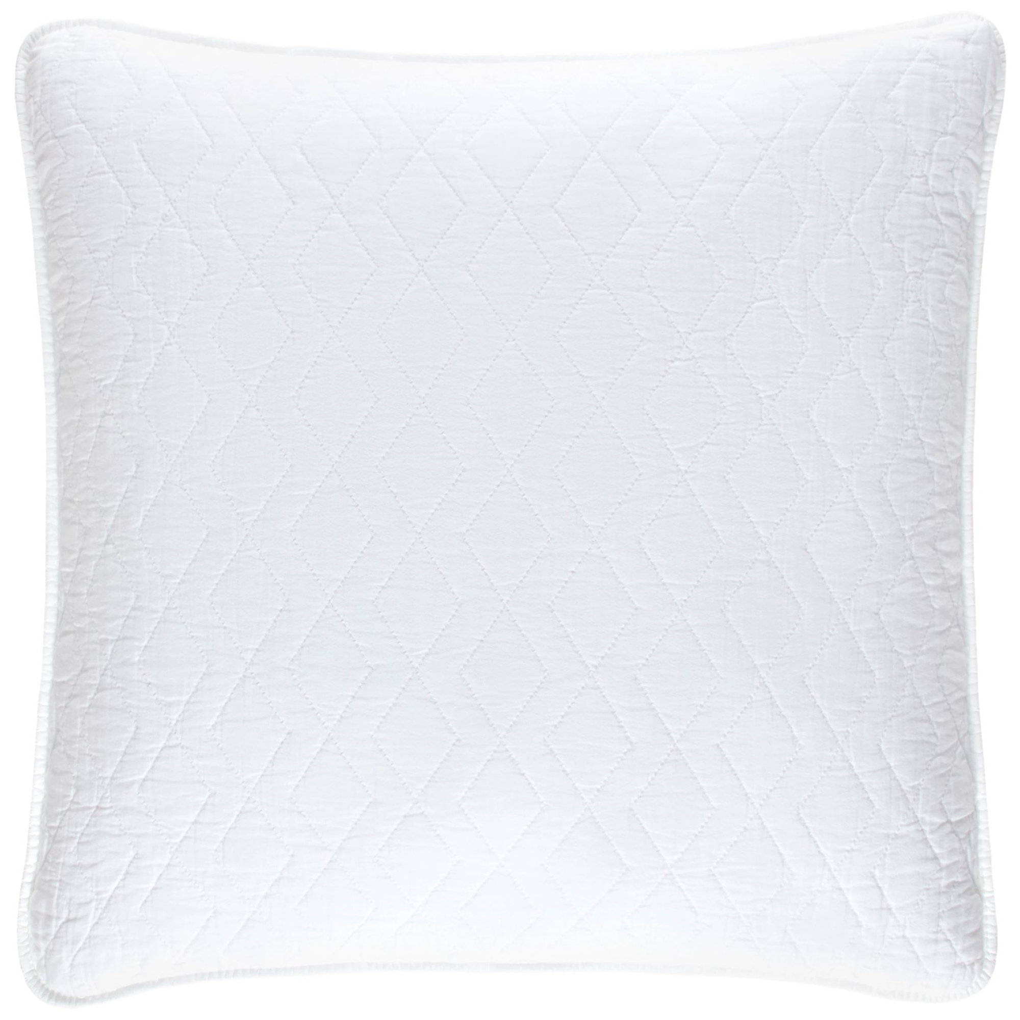Birdie Quilted Sham, Euro, White