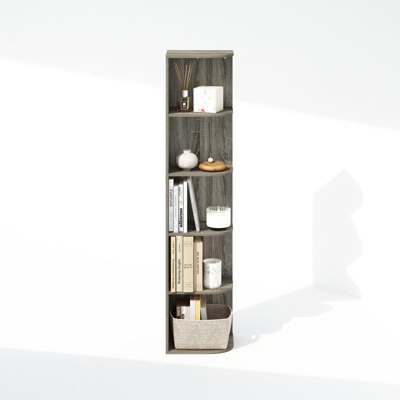 Étagère de rangement Reed, (5 tablettes) H 51,73 po x l 12,01 po x P 9,3 po, Chêne français