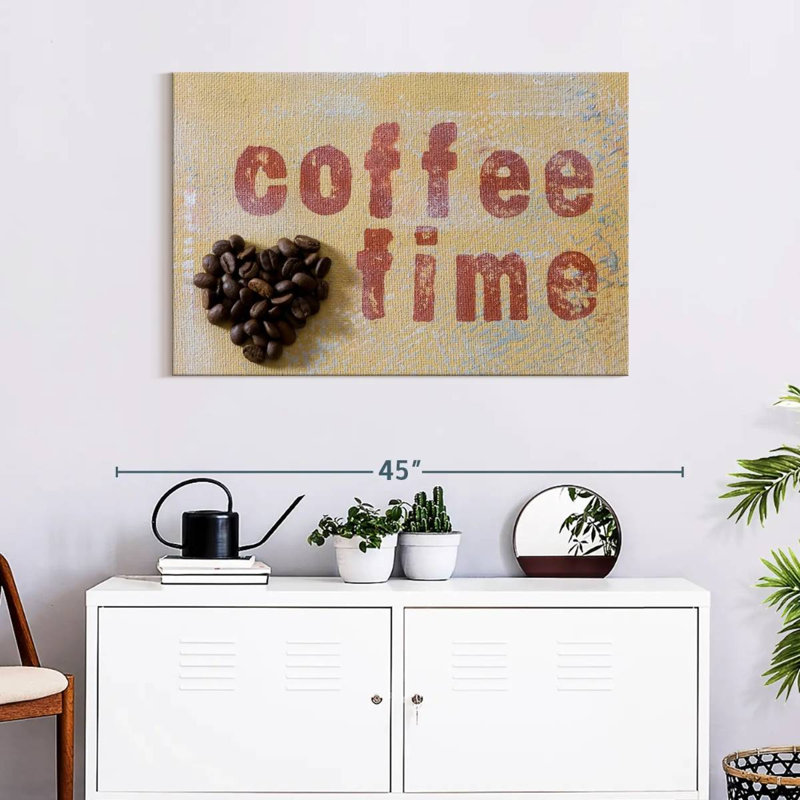 Tergel Coffee Time Typography, 24" H x 36" W