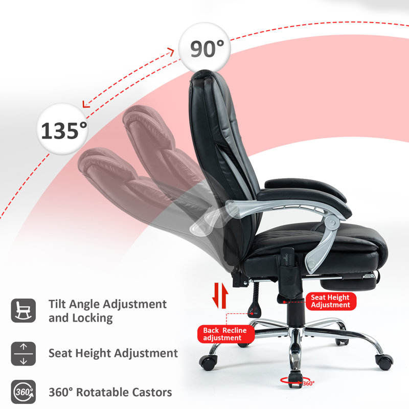 Tarteel Cotton Executive Chair, Black