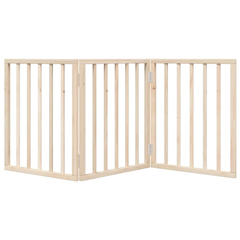 Wyanet Solid Wood Dog House Door, Beige, 60cm H x 150cm W x 2cm D