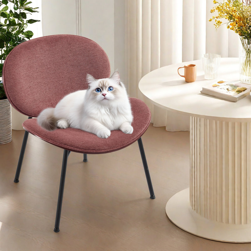 Chaise d'appoint moderne Modern Chair, Similicuir rouge