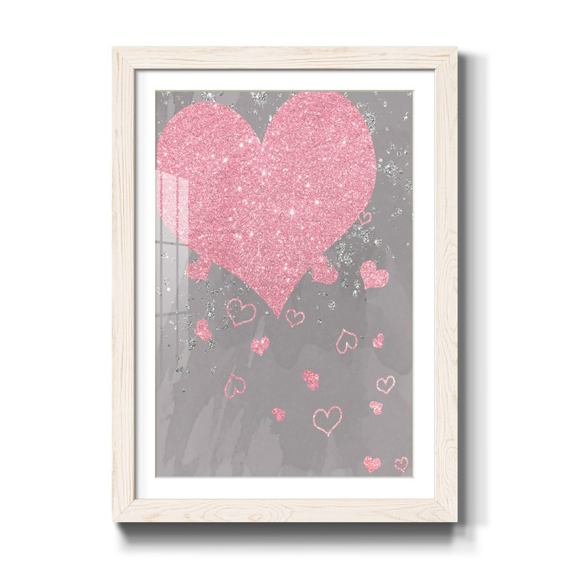 «Spakling Love», reproduction d'art sur papier encadrée, H 37,5 po x l 27,5 po x P 1,5 po, Blanc