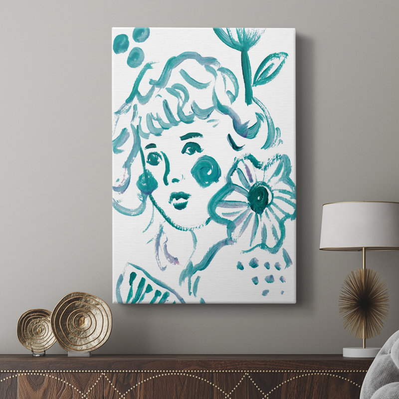 Fleur en herbe II - galerie sur mesure, H 27 po x l 18 po