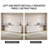 Amaly Modern Home Office Extendable Dresser Desk Combo with 6-Drawer