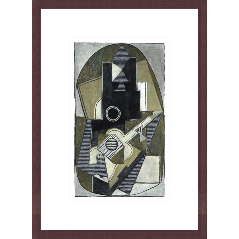 «L'Homme a la Guitare» par Pablo Picasso, impression giclée sur cadre, H 16,75 po x l 12,29 po