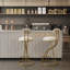 Ensemble de 2 tabourets de bar ronds à imprimé en métal pour îlot de cuisine et tabourets de comptoir de salle à manger-722471498
