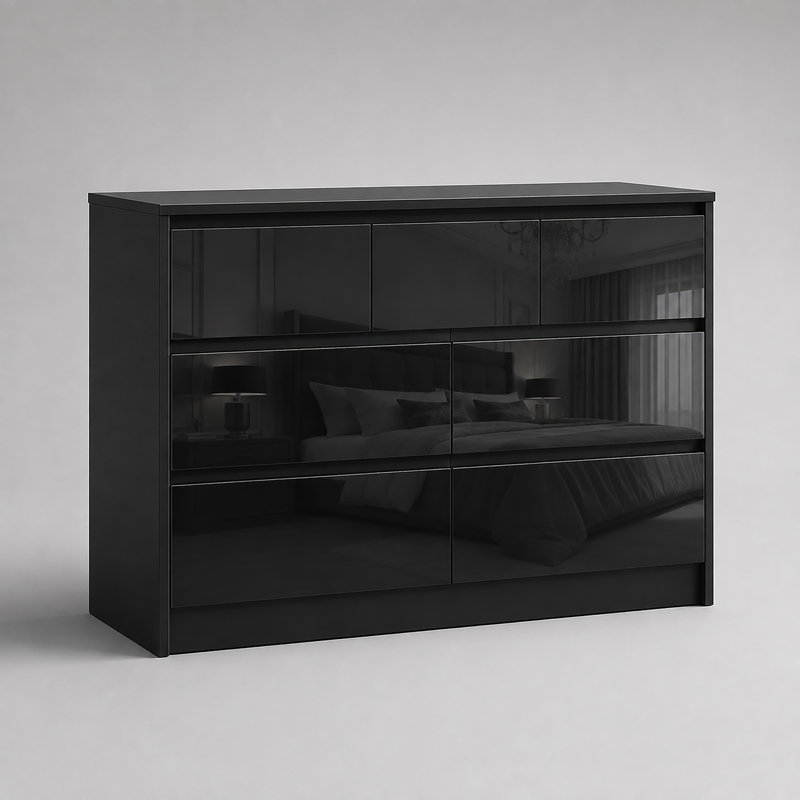 106 cm W Chest of 7 Drawers