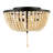 Ohlone Farmhouse Wood Beaded/Metal LED Flush Mount-123703378-70777068