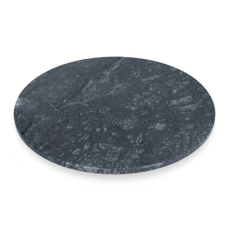 Argon Tableware Round Marble Serving Board - 33cm, Black