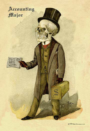 « accounting major » par f. frusius m.d., impression