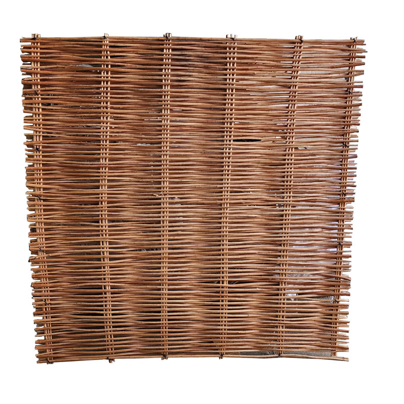 Clôture en bois massif brun clair, L 6 pi x H 6 pi