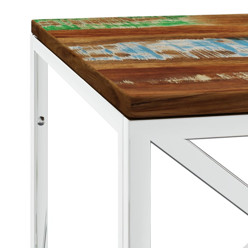 Artimus Frame Coffee Table, Silver, Brown