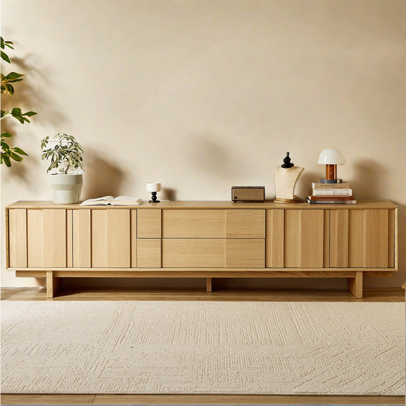 Meuble télé de style rétro, Bois robuste