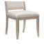 Ensemble de 2 chaises d'appoint modernes et modernes, siège et dossier rembourrés