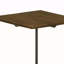 Table d'appoint brun foncé et bronze industriel avec pieds en trépied