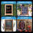 Wood Framed Table Top Free-Standing Magnetic Chalkboard, 13" x 9"