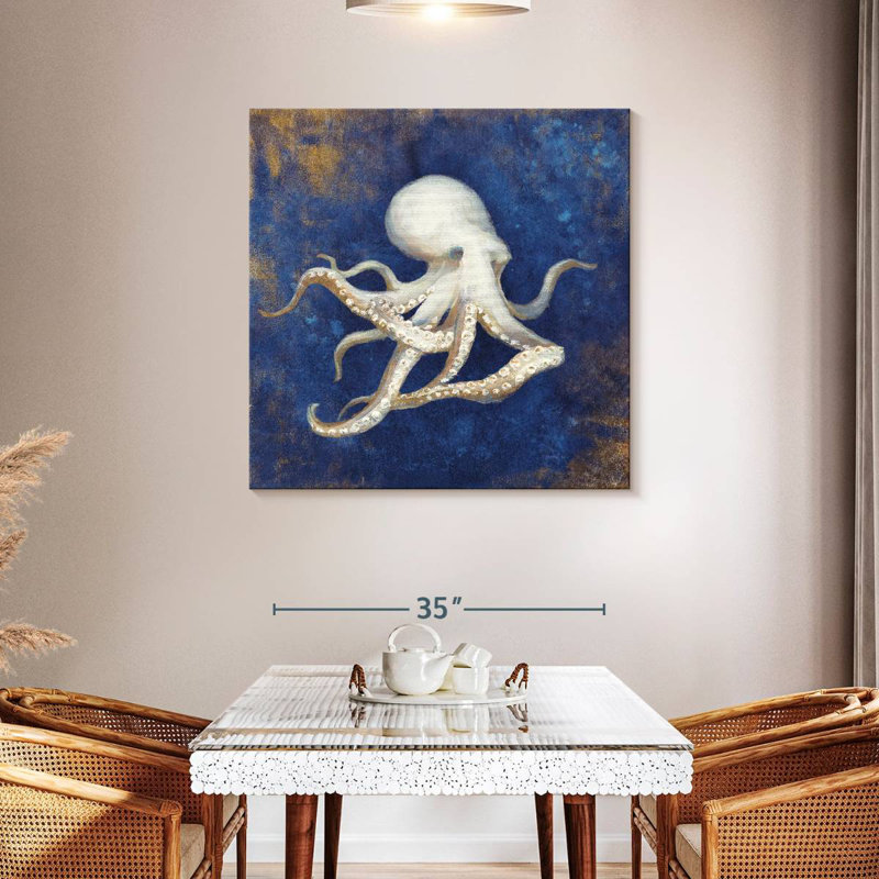 Brampt Treasures From The Sea Indigo II, H 39 po x l 39 po