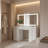 Boahaus Elizabeth Extra-Large Smart Makeup Vanity With LED Mirror, Bluetooth Speakers & Charging Station