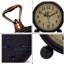 Réveille-matin analogique rétro, petite horloge de bureau silencieuse de 5,25 pouces avec veilleuse, à piles pour la table, la chambre à coucher, le chevet, le salon, la décoration de chambre (classique)