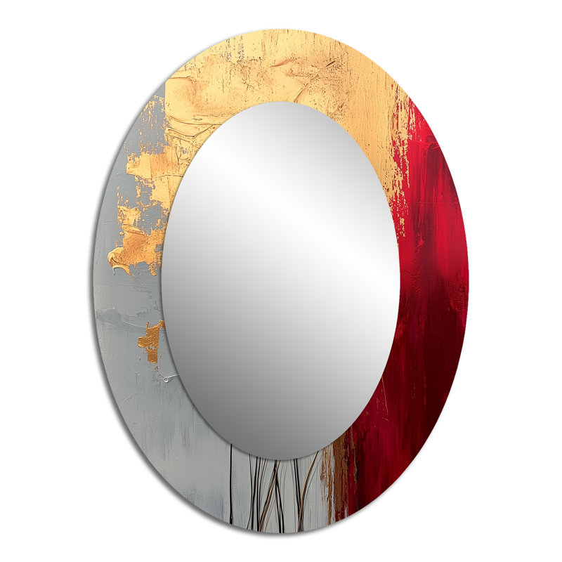 Miroir mural rose et doré, 40 po x 30 po