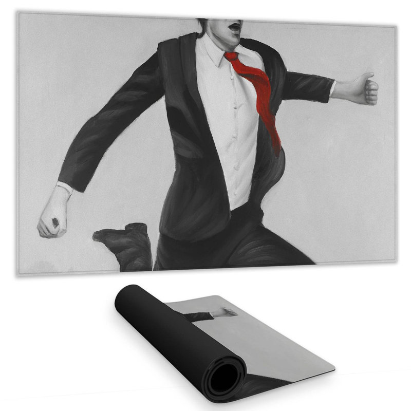 Happy classic man - 14.00"x24.25" Desk mat