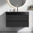 Wall Mounted Floating Bathroom Vanity with Silent Soft - Closing Drawers, One - Piece Basin, Ideal for Modern Bathroom Storage and Style