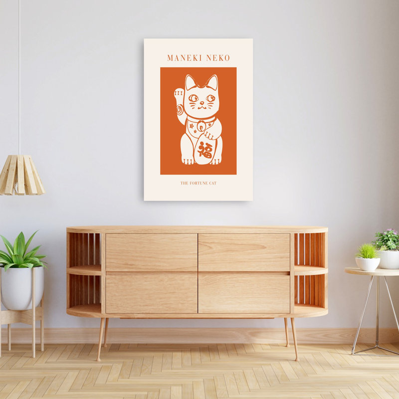 Chat maneki neko, H 48 po x l 32 po