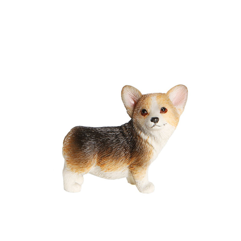 Ensemble de 5 figurines de 5 petits chiots Corgi