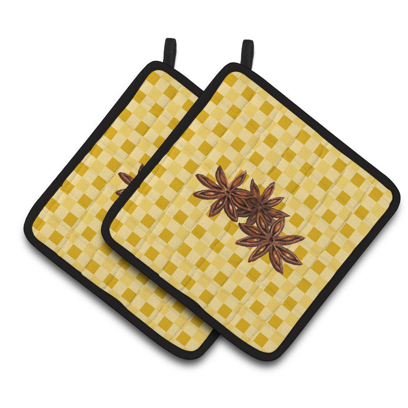 Cuisinier poignée basketweave de l’anis étoile de caroline