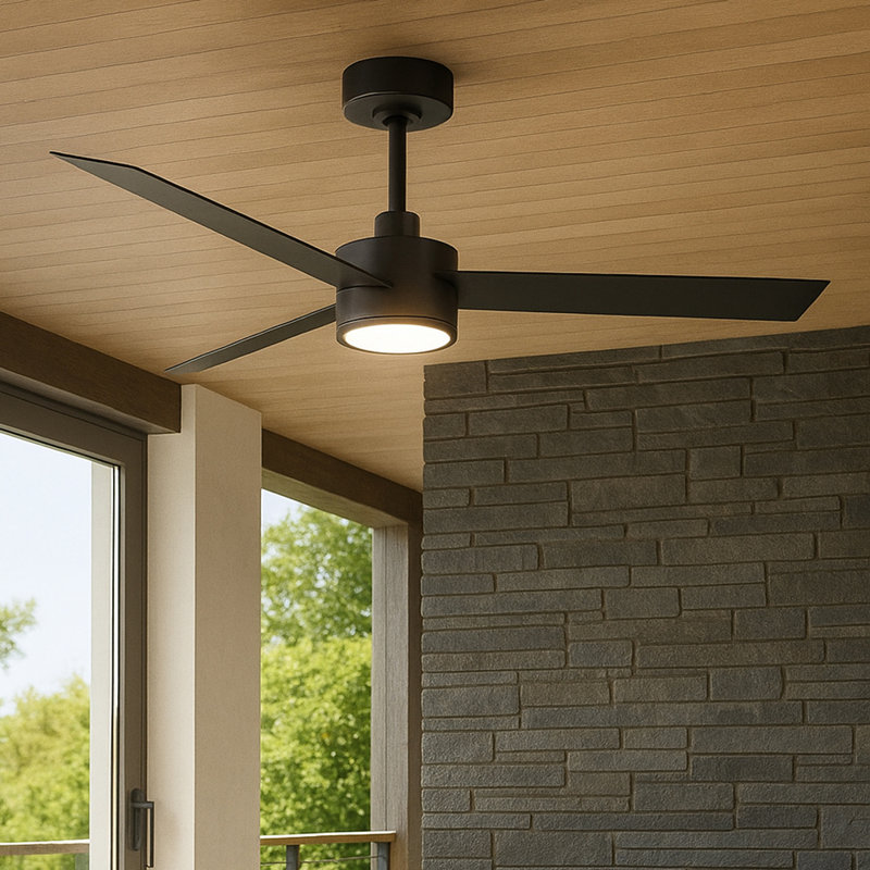Hinkley Speck Ceiling Fan, Matte Black, Matte Black