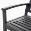 Banc de patio en bois gris foncé, P 24,25 po x l 48,25 po, banc d'extérieur à économie d'espace en gris, profondeur 18,51 po, polyvalent-236668879