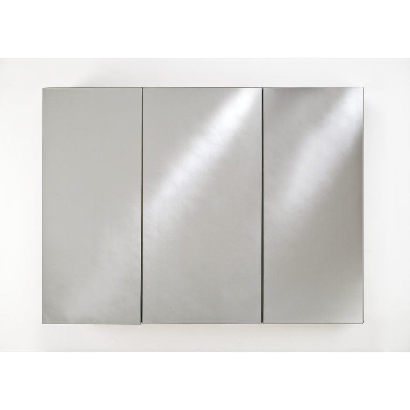 Armoire à pharmacie encastrée sans cadre avec 12 tablettes réglables Twitty, Bords polis, H 36 po x l 48 po x P 4 po