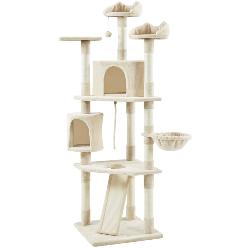 Arbre à chat 79 po à niveaux multiples 79 po, Beige
