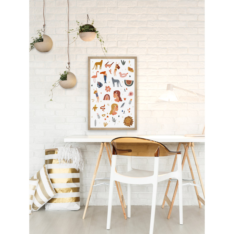 Summer Connection - Single Picture Frame Painting, 91cm H x 91cm W x 3.81cm D
