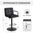 3 Piece Height-Adjustable Pub Table And  Bar Stool Dining Set-873854464