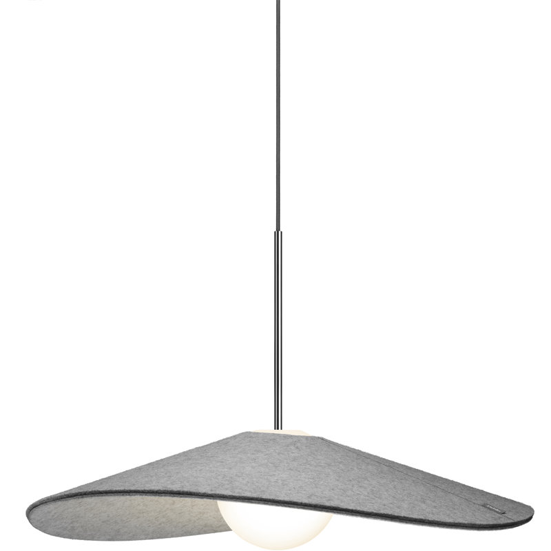 Bola Felt Pendant, 113.6" H x 24" W x 24" D