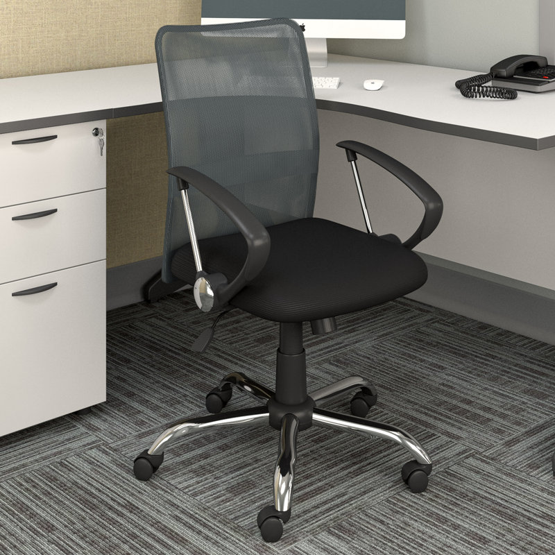 Hubbert Mesh Swivel Task Ofiice Chair, Dark Gray