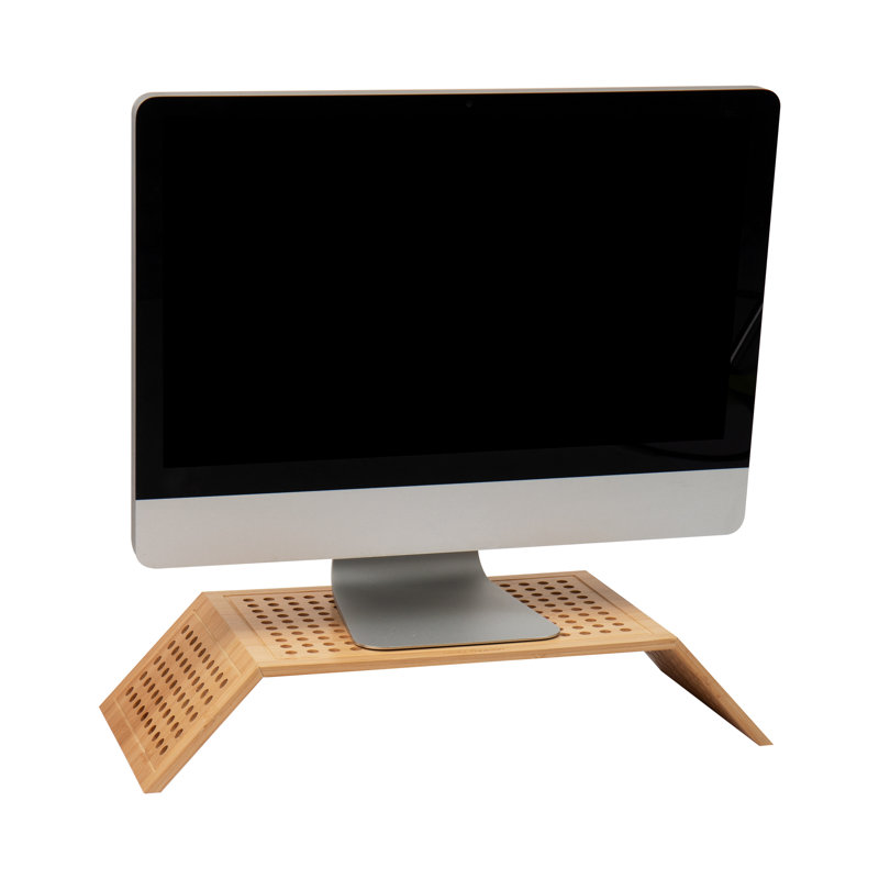 Lattice Collection Bamboo Monitor Stand